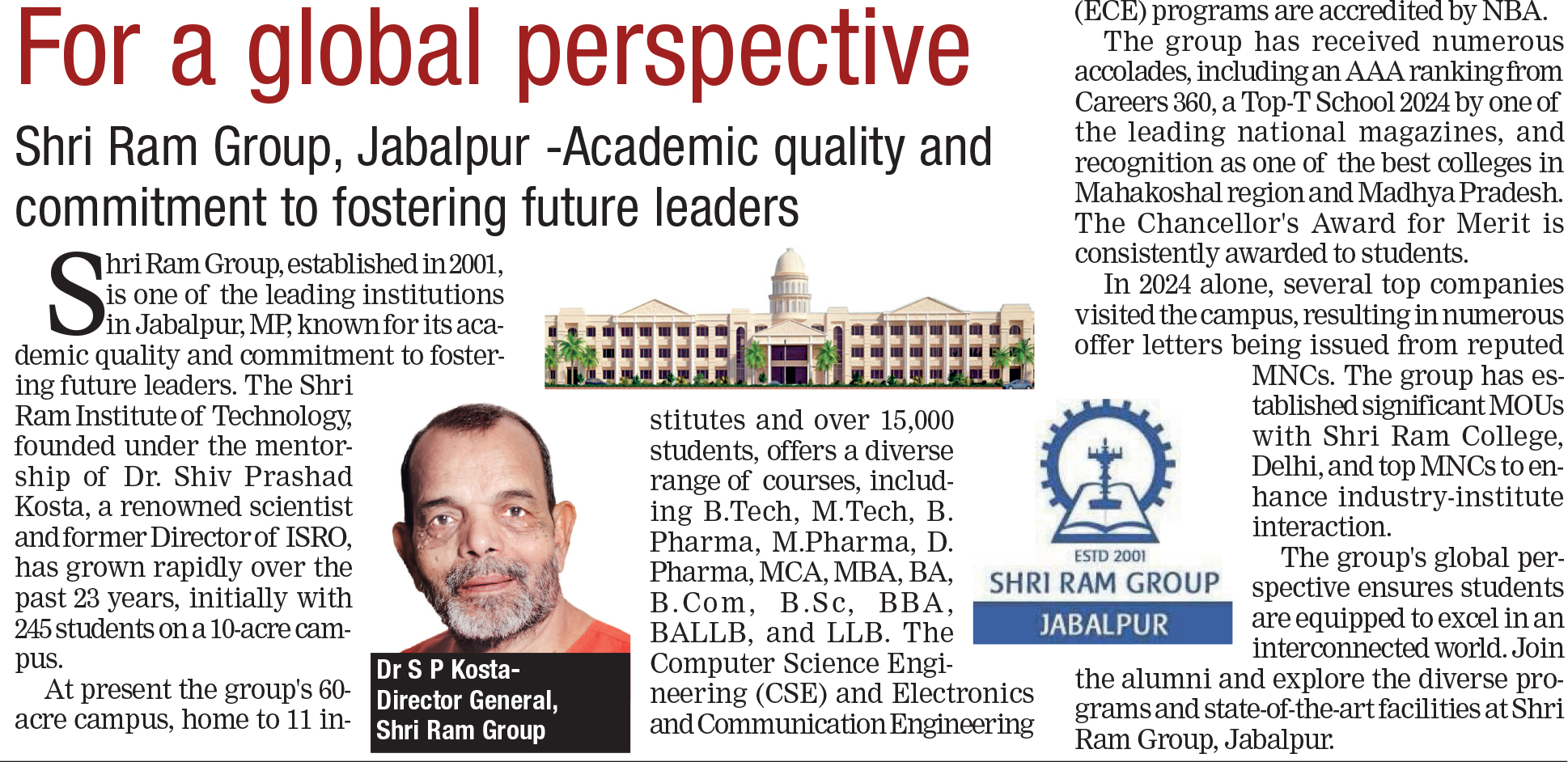 Shri Ram Institute of Technology (SRIT)